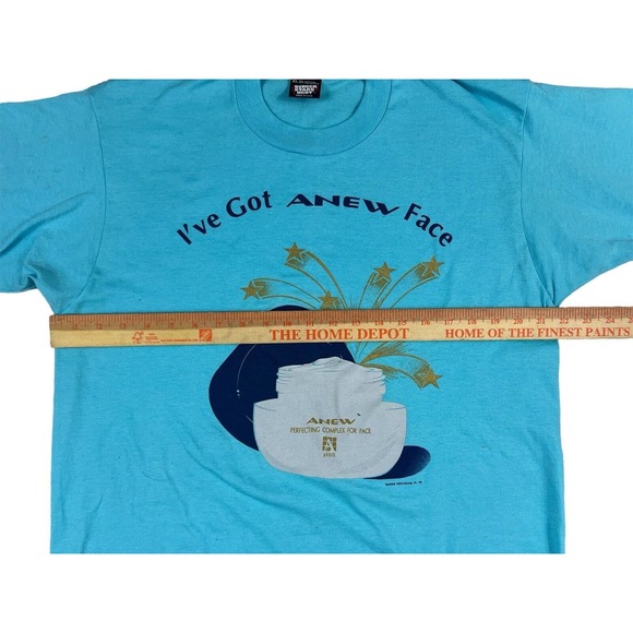 VTG Screen Stars Best Blue Anew Crew Neck Short Sleeve Shirt Size XL - Picture 6 of 6